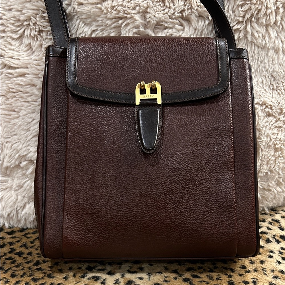 🚫SOLD🚫SOLD🚫Bally Brown Leather Shoulder Bag